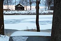 Посёлок Вознесенье, река Свирь. Ленинградская обла