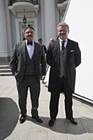 Максим Лагашкин, Владимир Сычев. Съемки сериала «Б