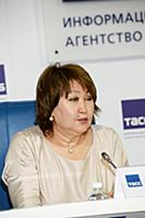 Амуланга Учурова. Пресс-конференция, посвященная ц
