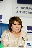 Амуланга Учурова. Пресс-конференция, посвященная ц